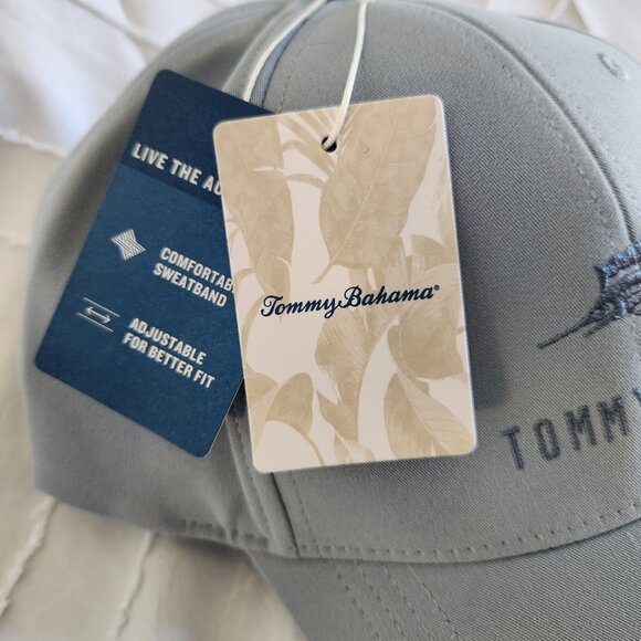 NWT Tommy Bahama Mens Logo OS Light Blue "Tip Your Cap" - Picture 2 of 7
